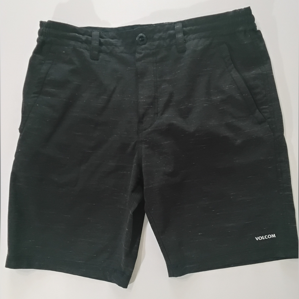 Volcom Hrybrid Shorts‎ Mens 32 Dark Grey Surf & Turf Beach Casual Swim Vacation